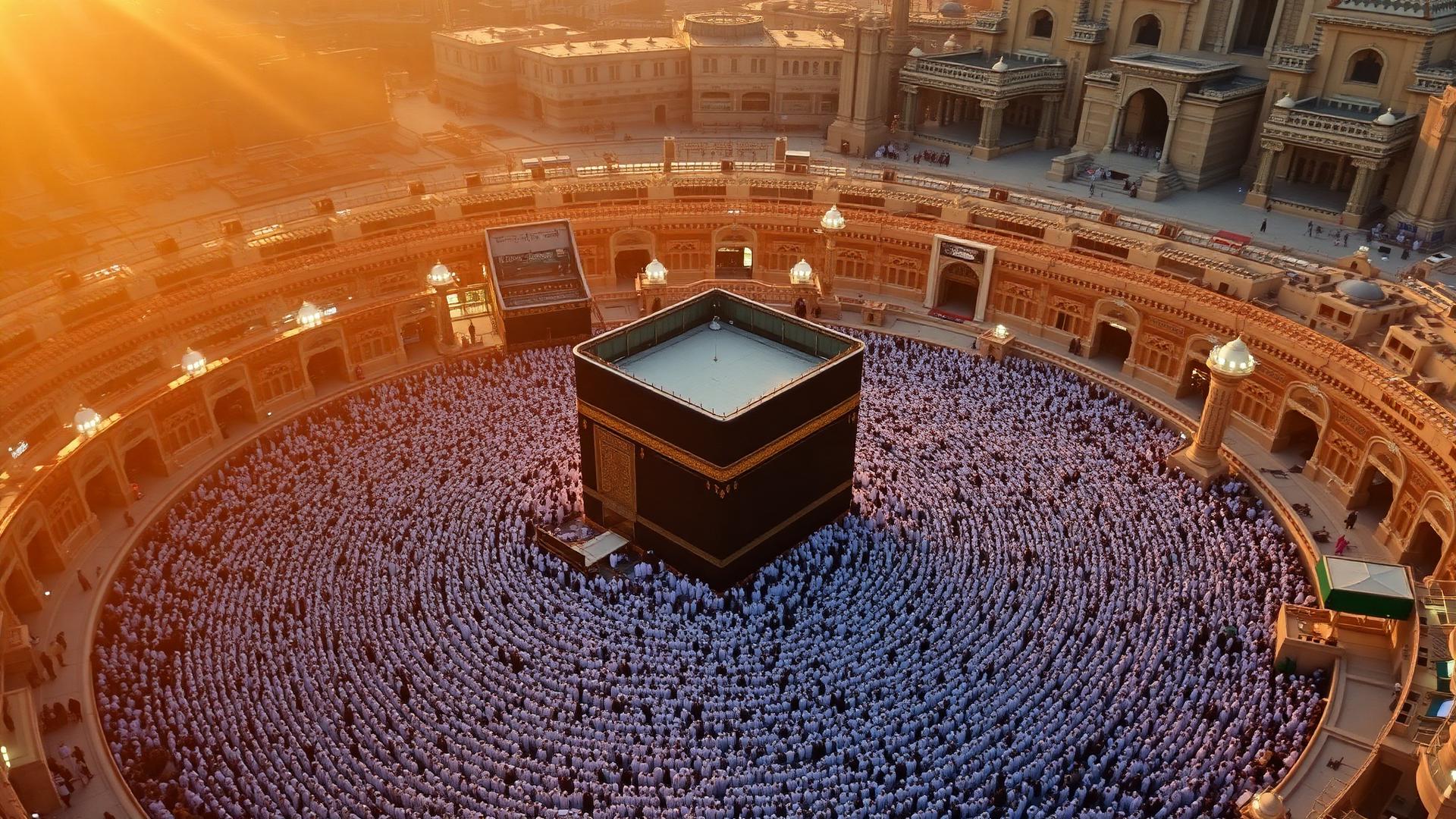 The Kaaba in Masjid al-Haram